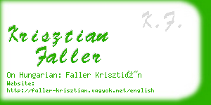 krisztian faller business card